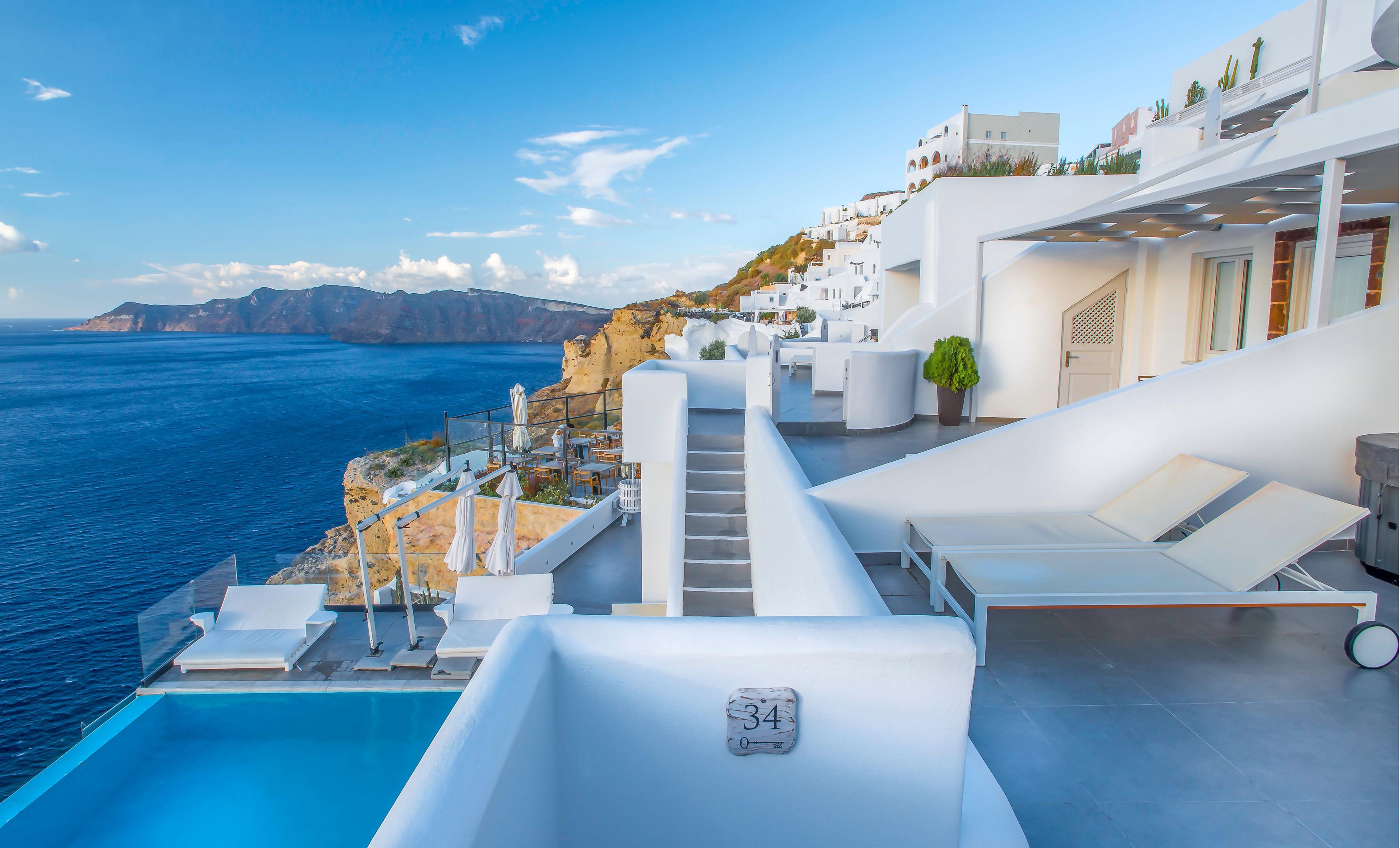 Santorini Secret Suites & Spa, Small Luxury Hotels Of The World Oía Exteriör bild